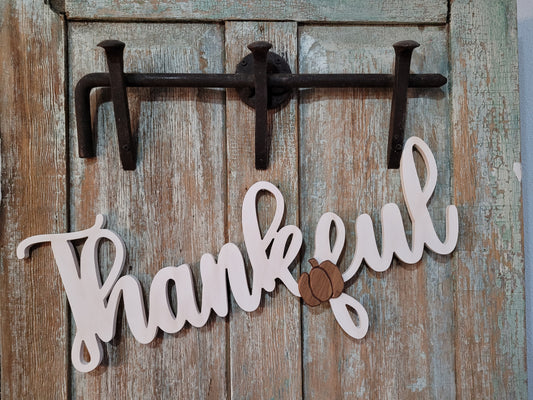Thankful Finished Word Cut-outs