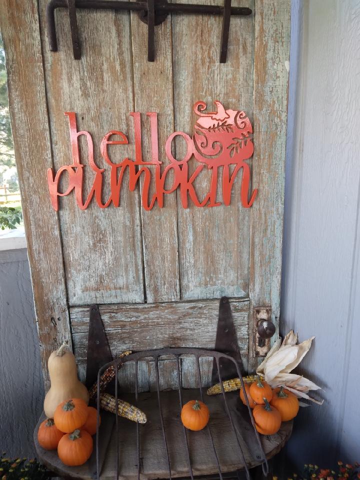 Hello Pumpkin Fall Decor