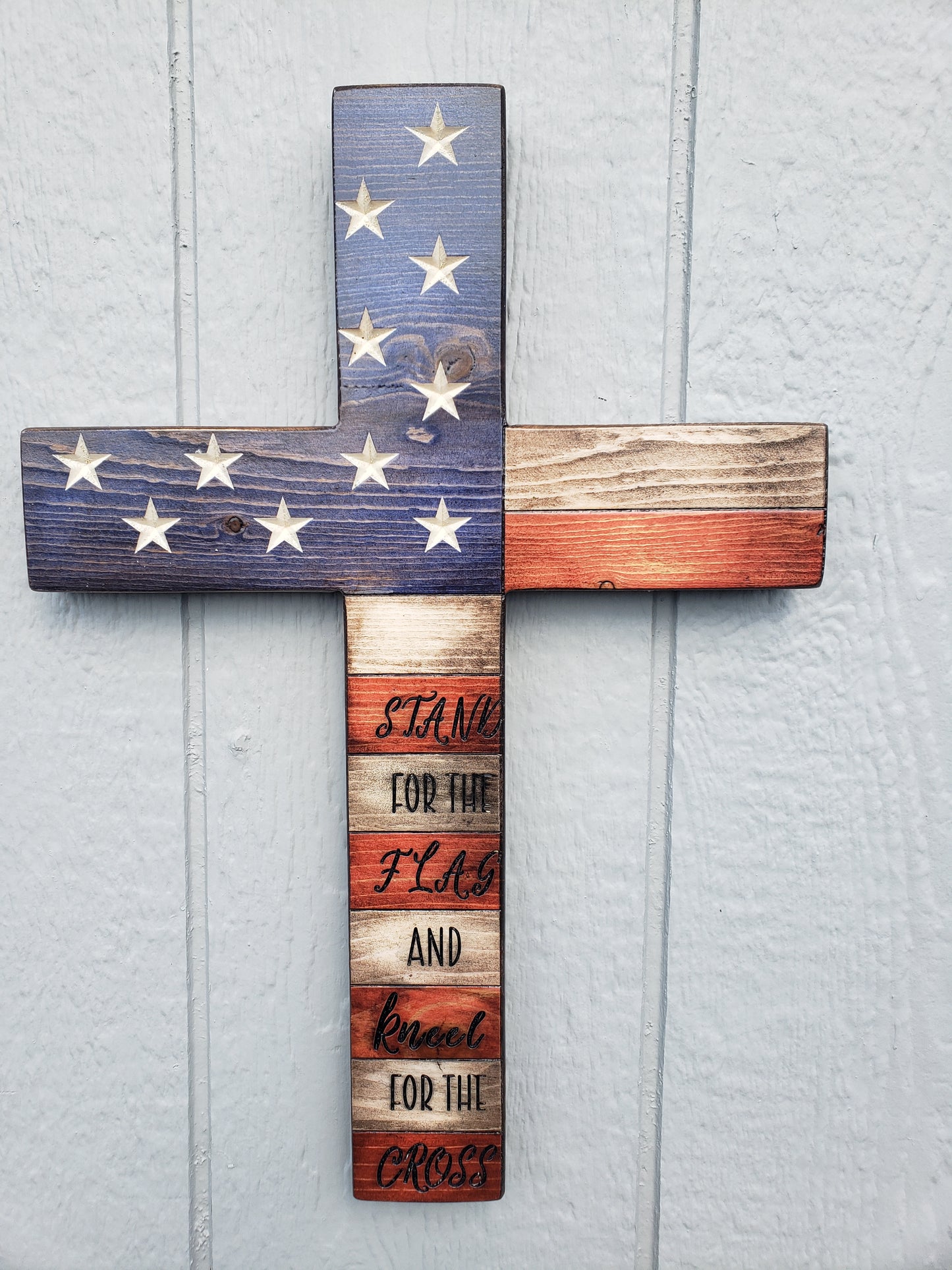 American Flag Cross