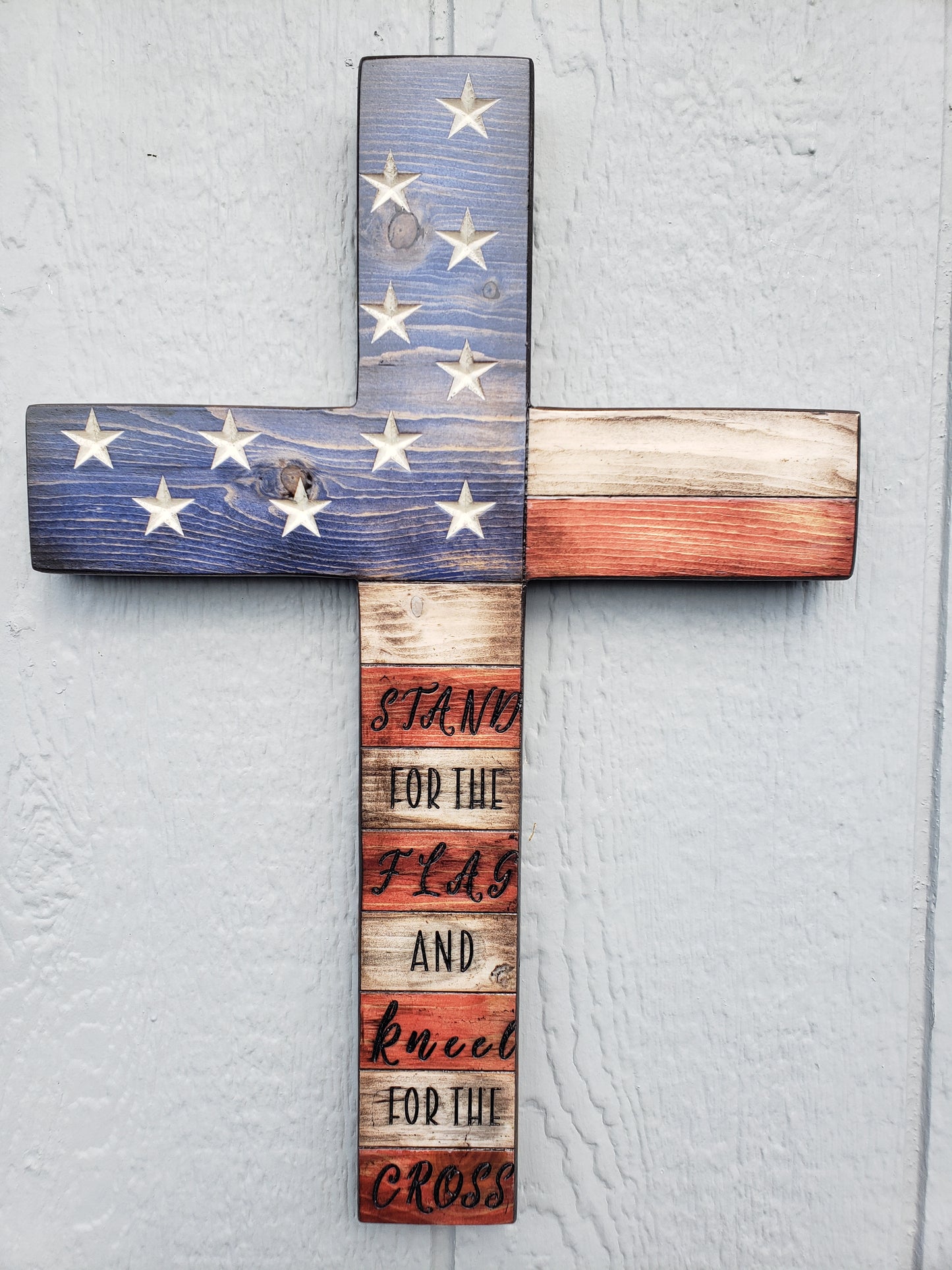 American Flag Cross