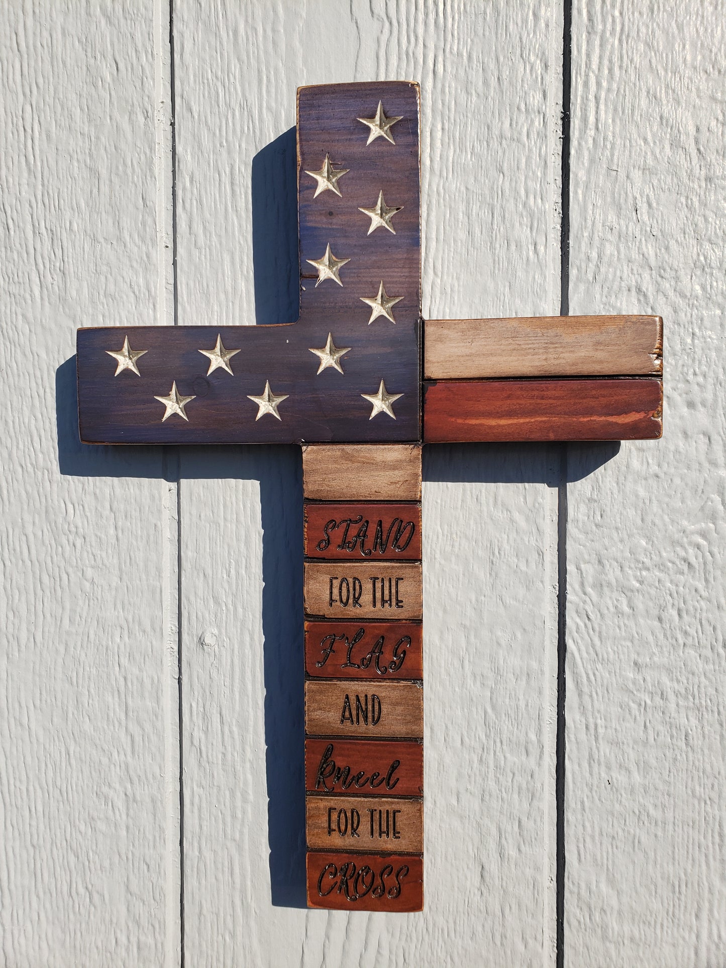 American Flag Cross